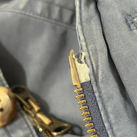 L.L. BEAN Women’s XS Petite Blue Coat Hooded Thinsulate Removable Fleece Lining - Picture 9 of 13